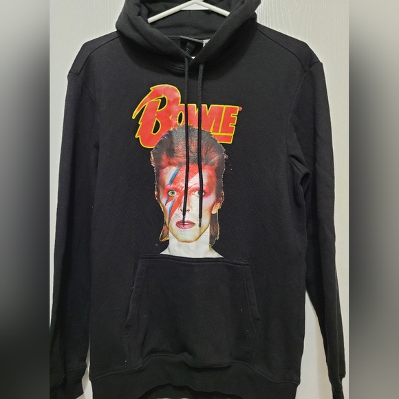 Tops - Ladies David Bowie band  Hoodie